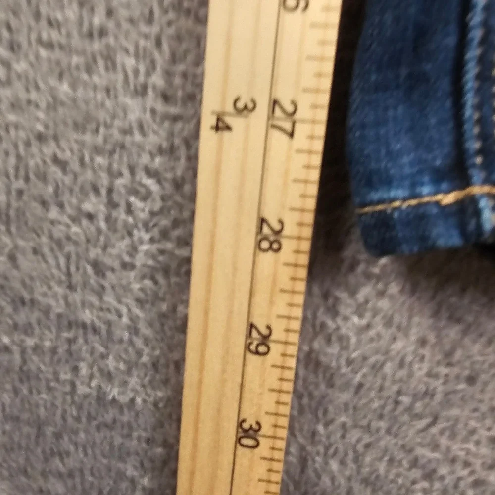 American Eagle Tomgirl Distressed Jeans Dark Wash Ripped Knee Size 0 Regular